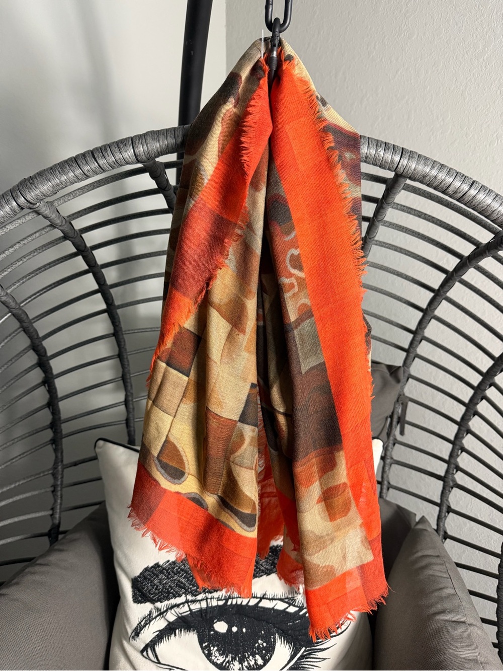Franco Ferrari lano wool  Scarf Franco Ferrari lano wool  Scarf 50” x 50